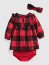 GAP Baby kostkované šaty set GAP