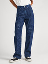 Pepe Jeans Modré dámské pruhované džíny Pepe Jeans Robyn Stripe