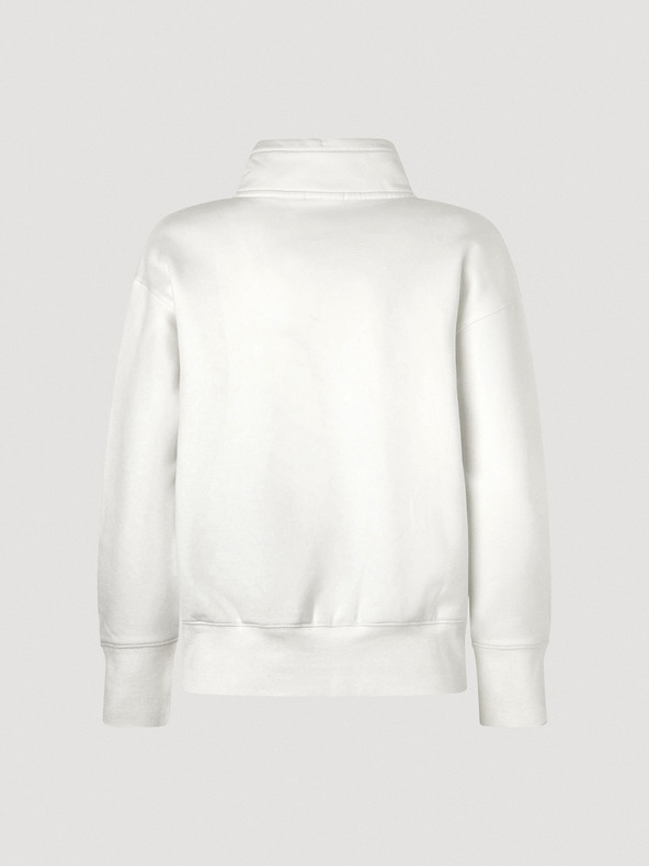 Pepe Jeans Bílá dámská mikina na zip Pepe Jeans Celia