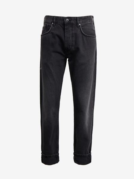 Pepe Jeans Černé pánské straight fit džíny Pepe Jeans Callen