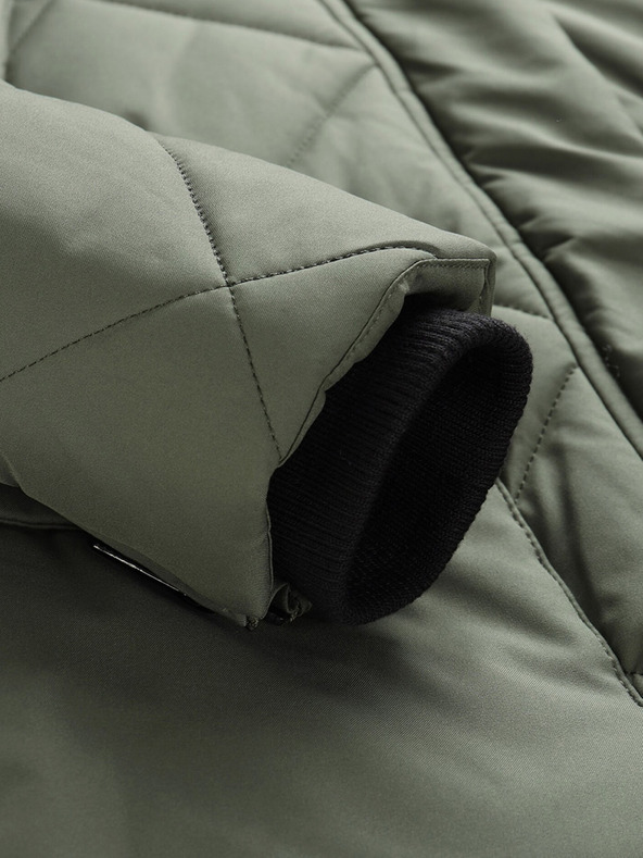 ALPINE PRO Zelený dámský prošívaný kabát ALPINE PRO Gosbera