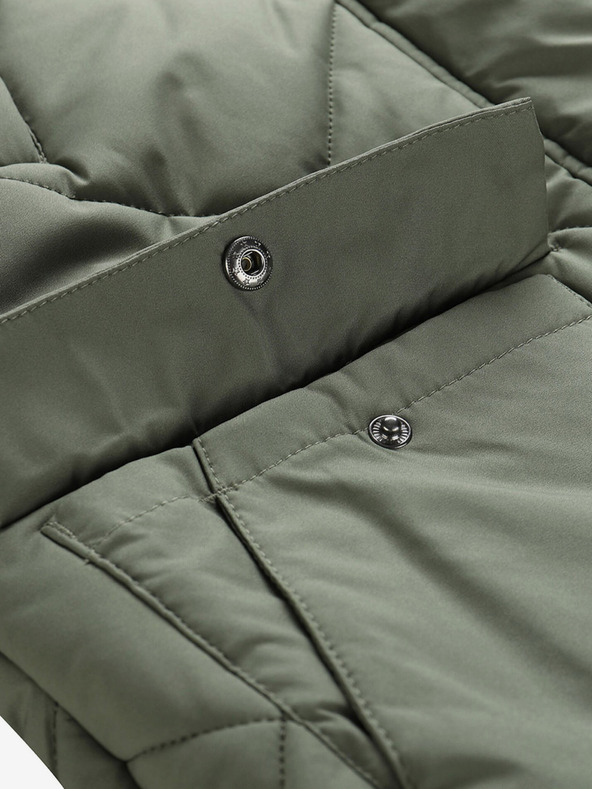 ALPINE PRO Zelený dámský prošívaný kabát ALPINE PRO Gosbera