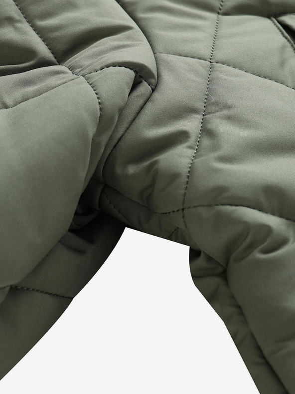 ALPINE PRO Zelený dámský prošívaný kabát ALPINE PRO Gosbera