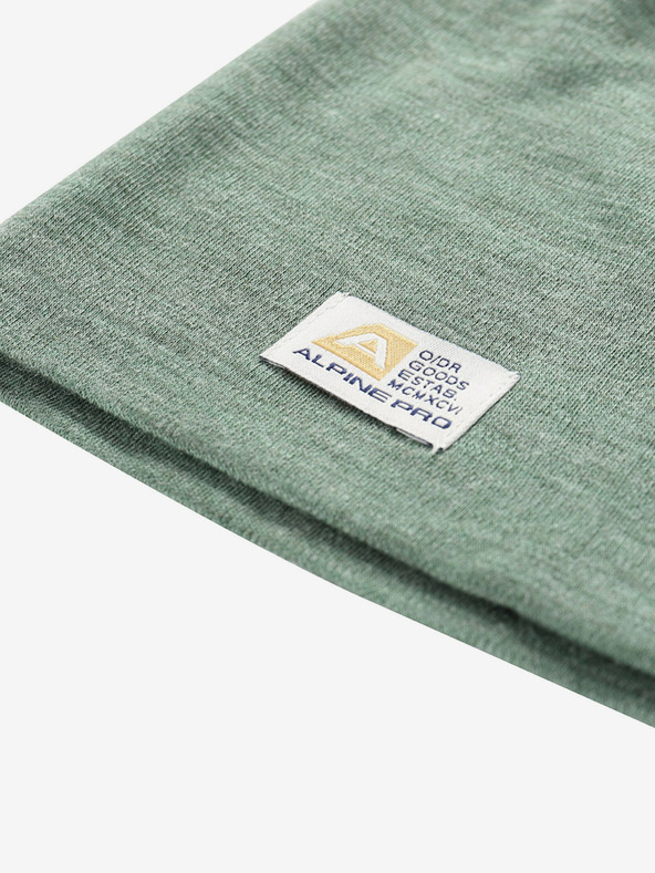 ALPINE PRO Zelená zimní čepice z merino vlny ALPINE PRO Bedade