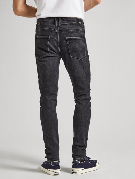 Pepe Jeans Černé pánské slim fit džíny Jeans Pepe Jeans