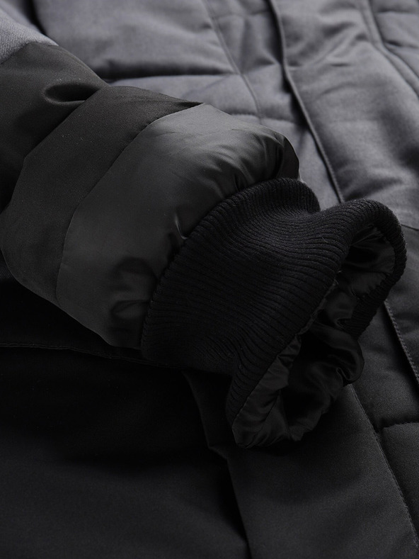 ALPINE PRO Černá pánská zimní bunda ALPINE PRO EGYP