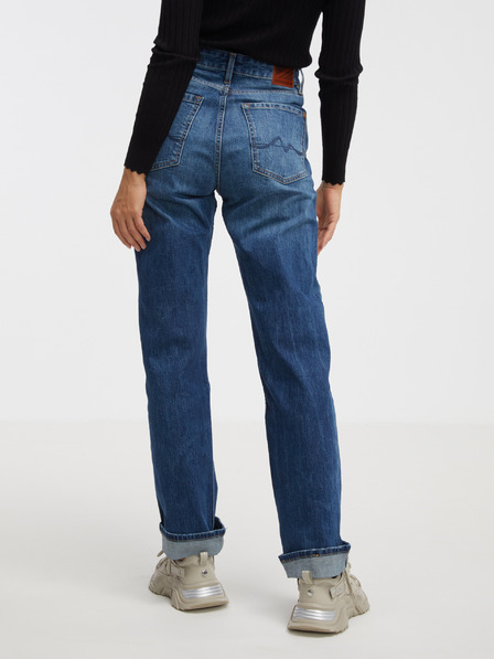 Pepe Jeans Modré dámské flared džíny Pepe Jeans Robyn Selvedge DK