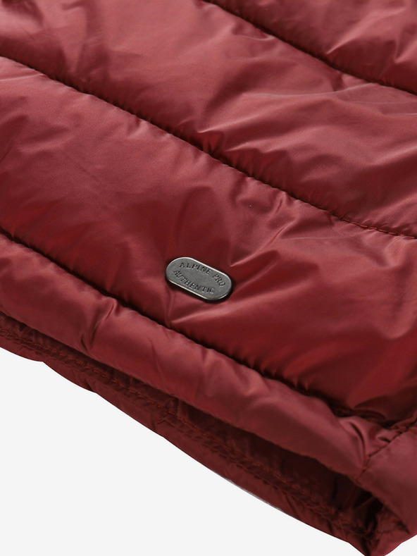 ALPINE PRO Červená dámská prošívaná sukně ALPINE PRO Lorfa