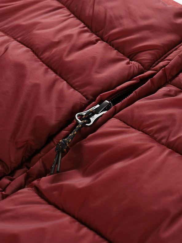 ALPINE PRO Červená dámská prošívaná sukně ALPINE PRO Lorfa