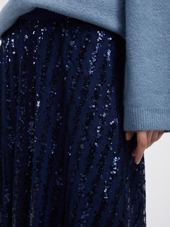 Orsay Modrá dámská sukně ORSAY