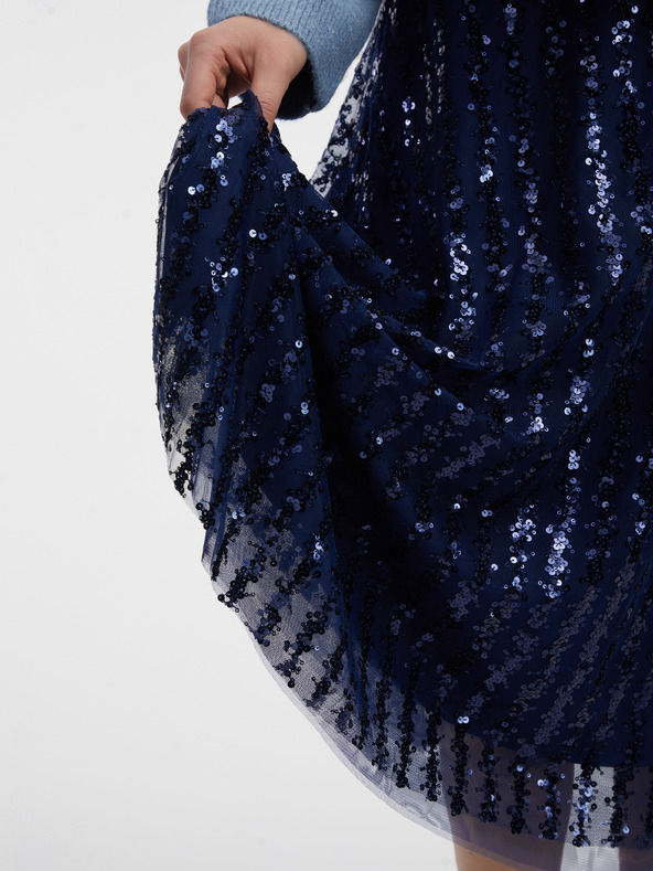 Orsay Modrá dámská sukně ORSAY