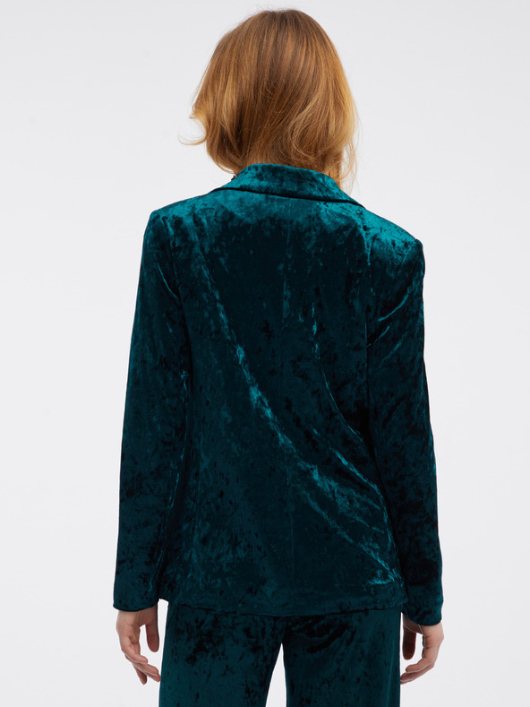 Orsay Zelené dámské sametové sako ORSAY