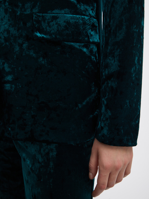 Orsay Zelené dámské sametové sako ORSAY