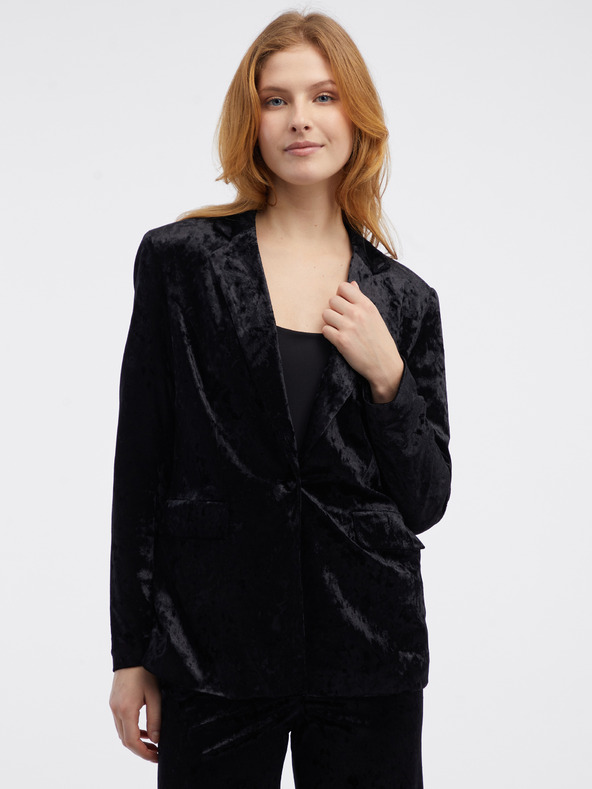Orsay Černé dámské sametové sako ORSAY