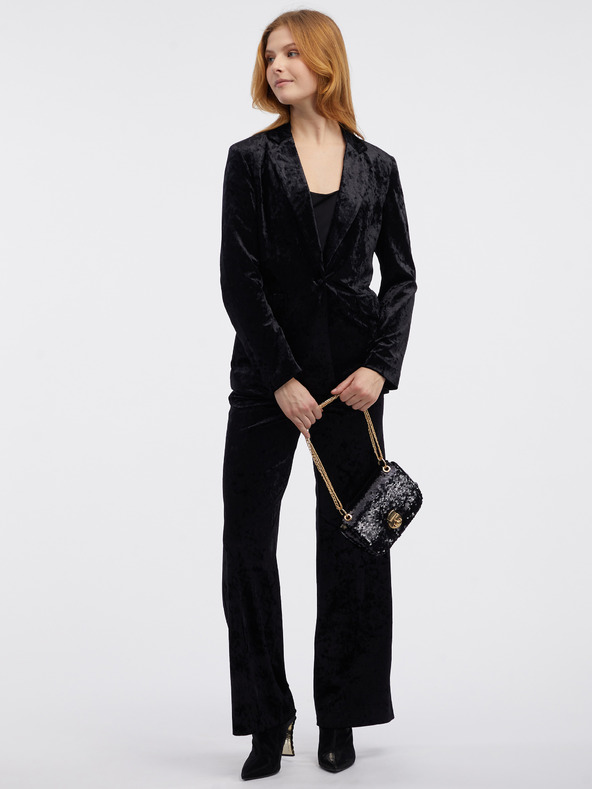 Orsay Černé dámské sametové sako ORSAY