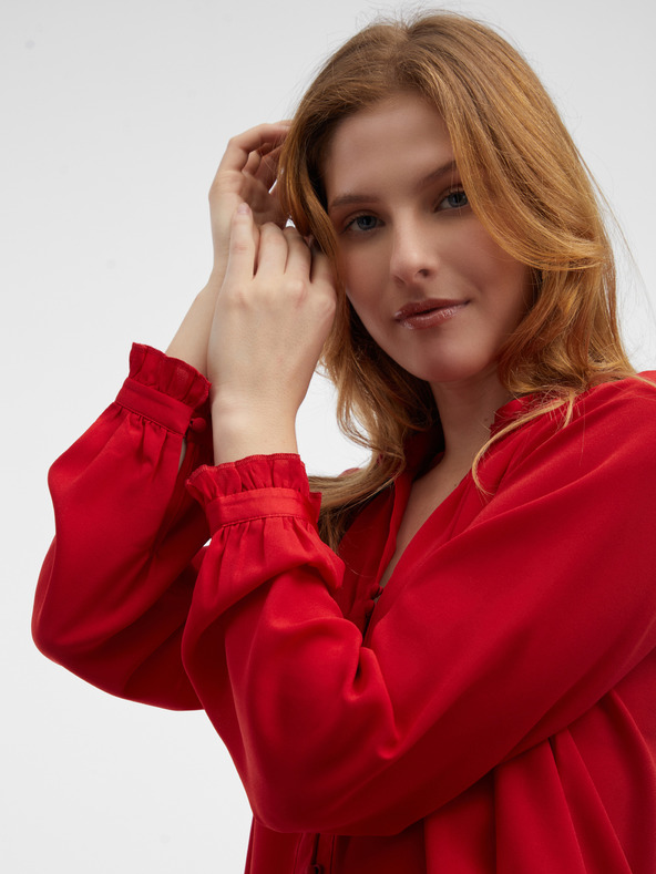 Orsay Červená dámská halenka ORSAY