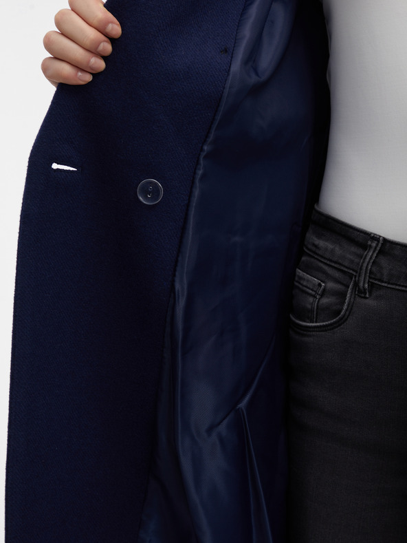 Orsay Tmavě modrý dámský kabát ORSAY