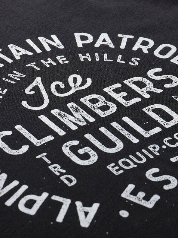 ALPINE PRO Černé pánské tričko ALPINE PRO Garim