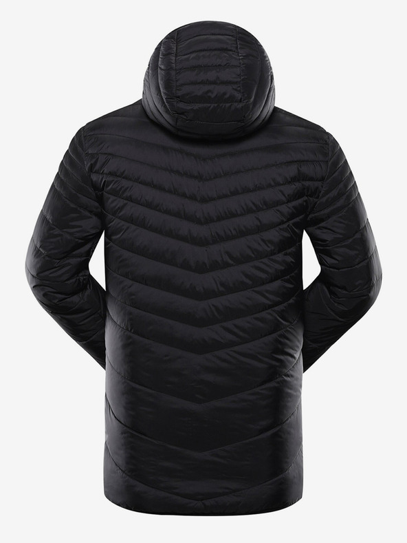 ALPINE PRO Černá pánská outdoorová oboustranná bunda ALPINE PRO Erom