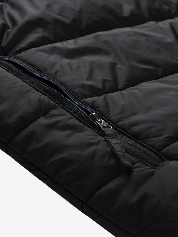 ALPINE PRO Černá pánská outdoorová oboustranná bunda ALPINE PRO Erom