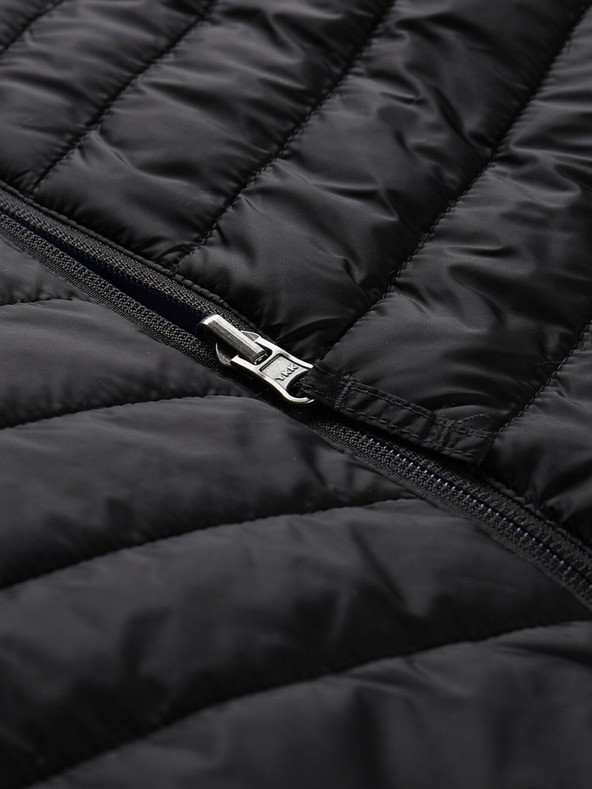 ALPINE PRO Černá pánská outdoorová oboustranná bunda ALPINE PRO Erom