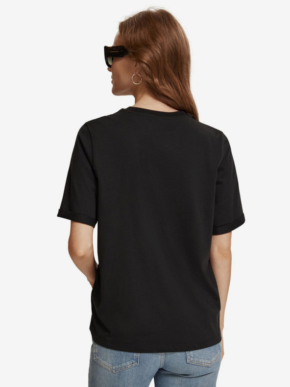 Scotch & Soda Černé dámské tričko Scotch & Soda