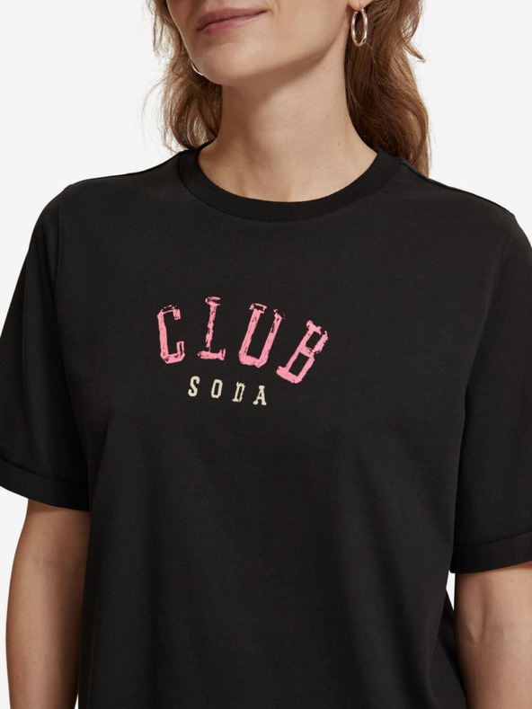 Scotch & Soda Černé dámské tričko Scotch & Soda