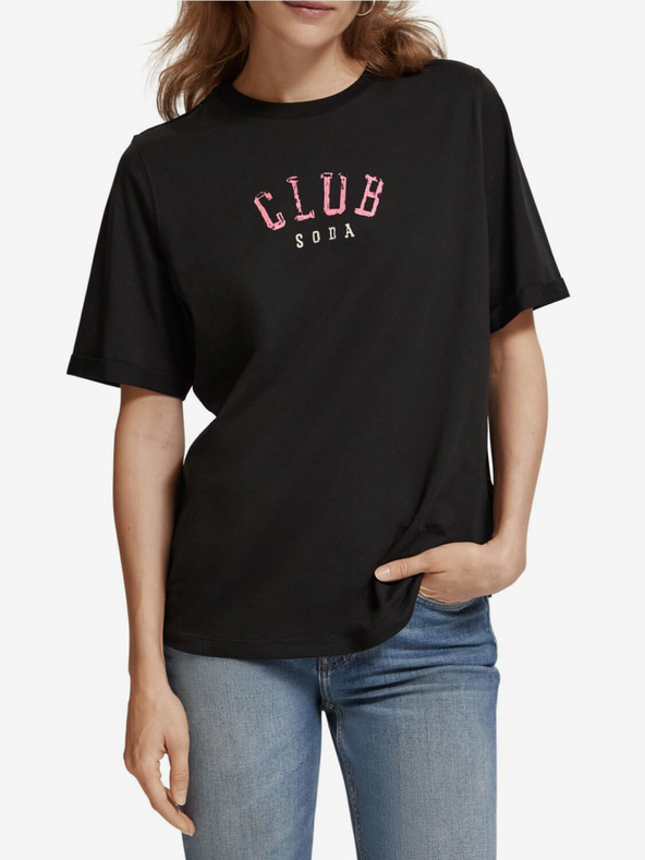 Scotch & Soda Černé dámské tričko Scotch & Soda