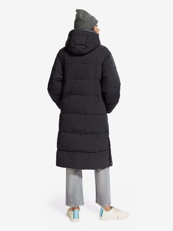 Scotch & Soda Černý dámský zimní prošívaný kabát Scotch & Soda