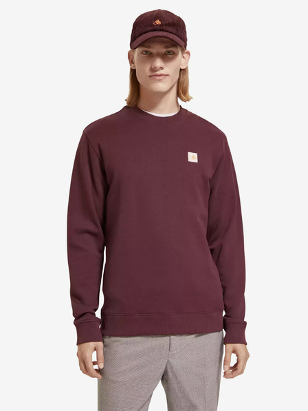 Scotch & Soda Vínová pánská mikina Scotch & Soda