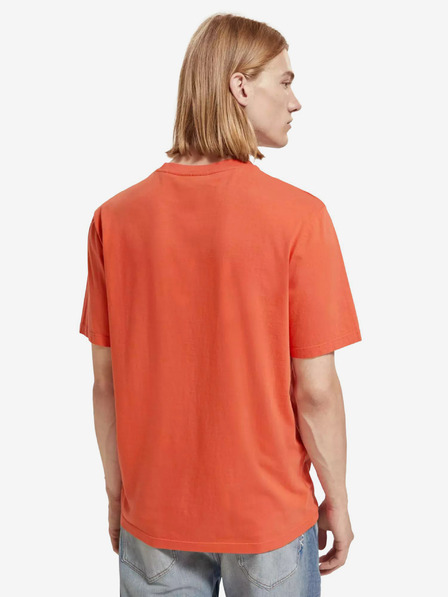 Scotch & Soda Oranžové pánské tričko Scotch & Soda