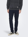 ONLY & SONS Tmavě modré pánské slim fit džíny ONLY & SONS Loom