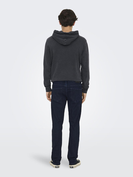 ONLY & SONS Tmavě modré pánské slim fit džíny ONLY & SONS Loom