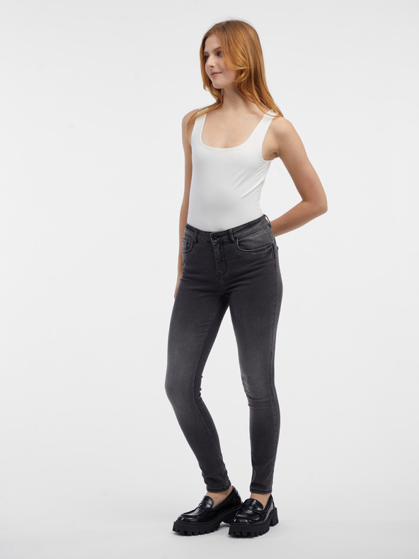 Orsay Šedé dámské skinny fit džíny ORSAY