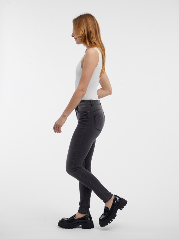 Orsay Šedé dámské skinny fit džíny ORSAY