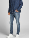 Jack & Jones Modré skinny džíny Jack & Jones Glenn