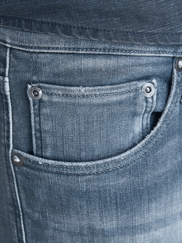 Jack & Jones Modré skinny džíny Jack & Jones Glenn