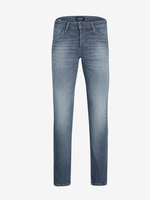 Jack & Jones Modré skinny džíny Jack & Jones Glenn
