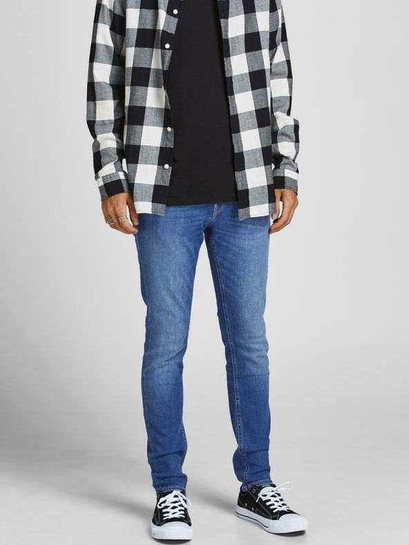 Jack & Jones Modré slim fit džíny Jack & Jones Liam