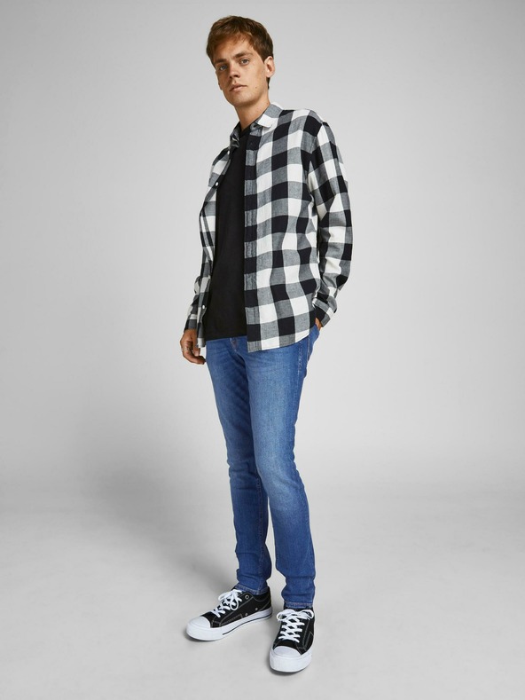 Jack & Jones Modré slim fit džíny Jack & Jones Liam