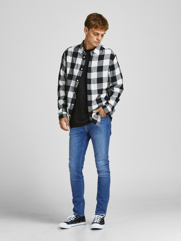 Jack & Jones Modré slim fit džíny Jack & Jones Liam