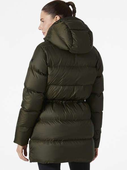 Helly Hansen Khaki dámská zimní prošívaná péřová bunda HELLY HANSEN W ESSENCE DOWN PARKA