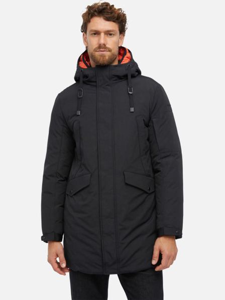 Geox Černá pánská zimní parka Geox Velletri