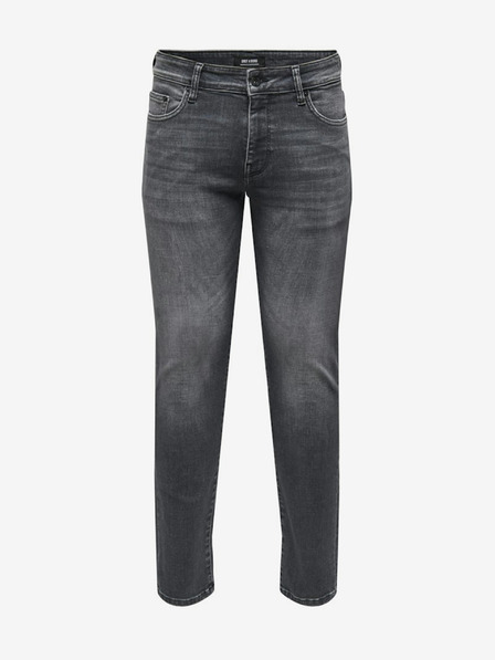 ONLY & SONS Šedé pánské slim fit džíny ONLY & SONS Loom