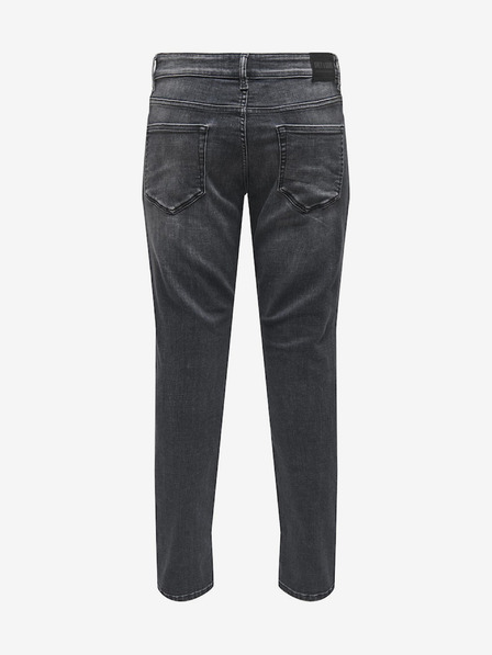 ONLY & SONS Šedé pánské slim fit džíny ONLY & SONS Loom