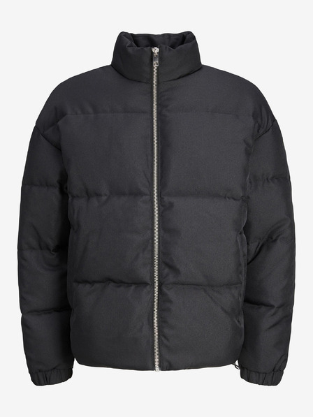 Jack & Jones Černá pánská prošívaná zimní bunda Jack & Jones Urban