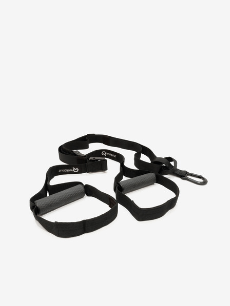 Worqout Černá závěsná multifunknčí lana Worqout Suspension Training