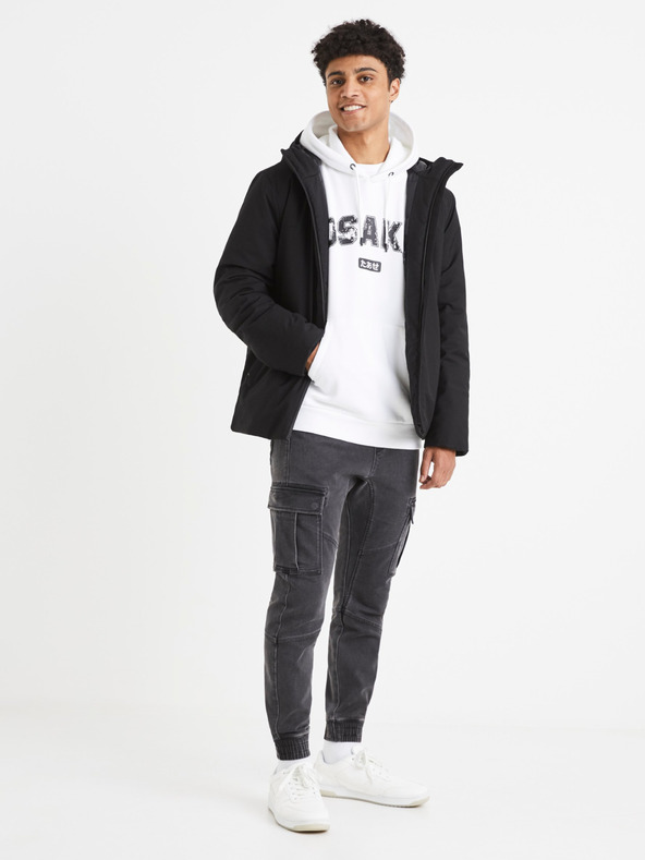 Celio Šedé pánské kalhoty Celio