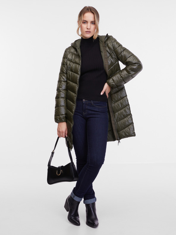 Orsay Khaki dámský prošívaný kabát ORSAY