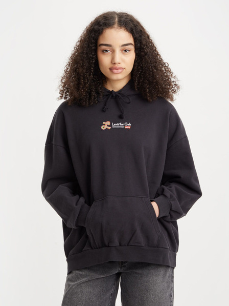 Levi's® Černá dámská mikina s kapucí Levi's® For Gals
